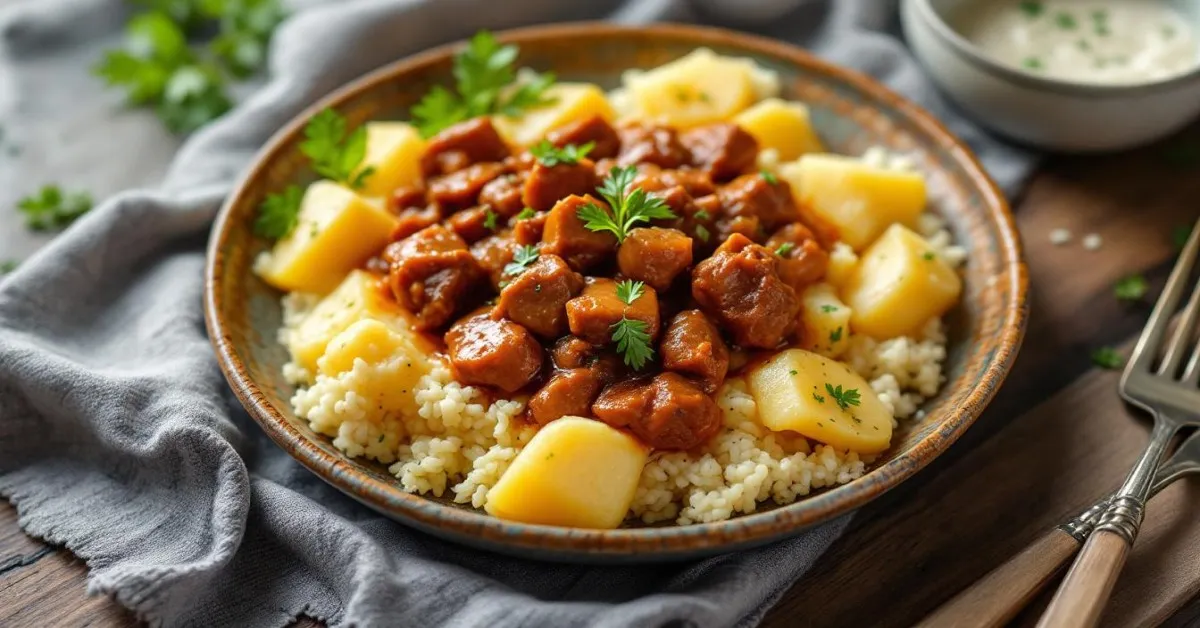 Carne de panela com batata fica pronta em 30 minutos; veja como fazer - Imagem do artigo