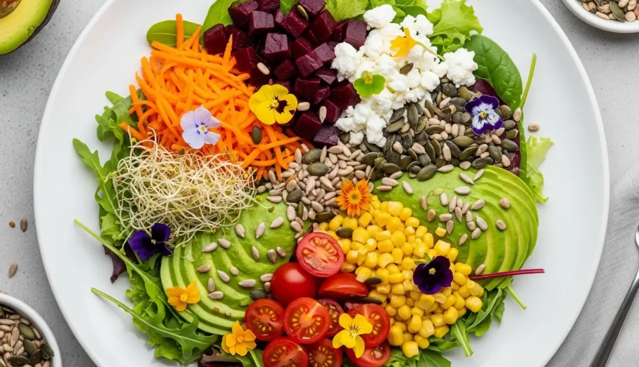 Receita transforma jardim virtual em salada multicolorida - Imagem do artigo