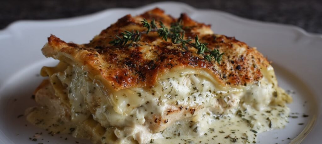 Lasanha de frango com molho branco: receita cremosa fácil - Imagem do artigo