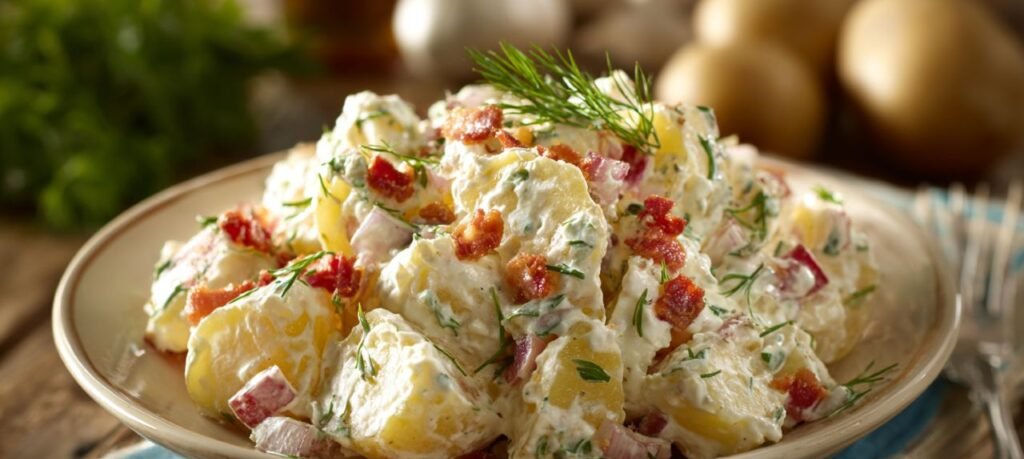 Salada de batata cremosa com maionese caseira - Imagem do artigo