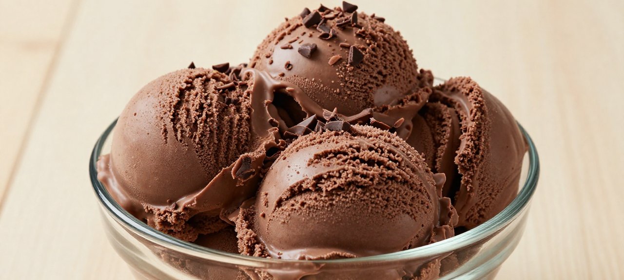 Sorvete caseiro de chocolate: receita com 4 ingredientes - Imagem do artigo