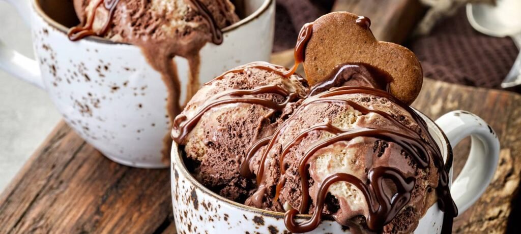 Sorvete de chocolate com 3 ingredientes pronto sem sorveteira - Imagem do artigo