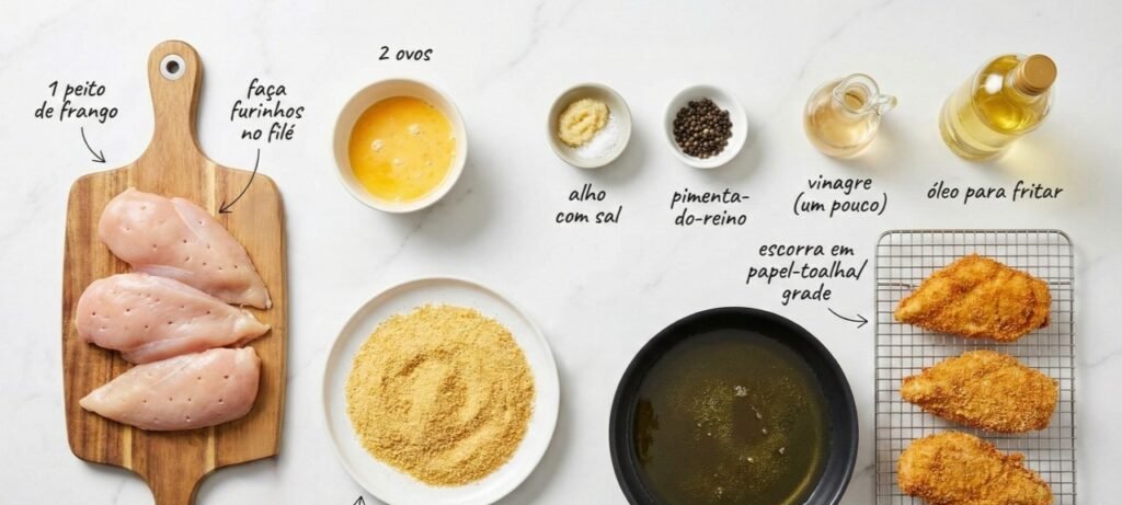 Frango empanado crocante: pronto em 40 minutos e suculento - Imagem do artigo