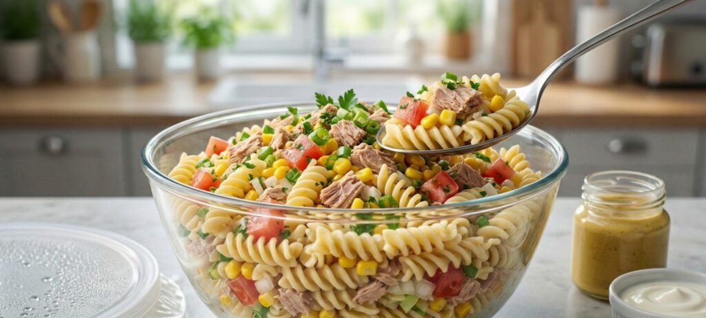 Salada de macarrão com atum pronta em 30 minutos - Imagem do artigo